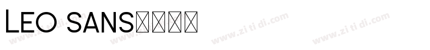 Leo Sans字体转换
